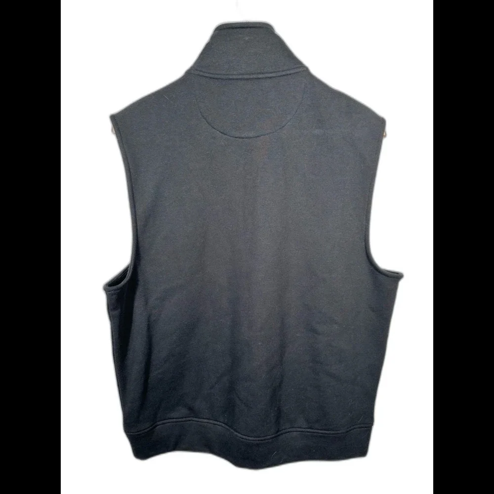 Michael Kors Men's Black Zip-Up Collared Vest NWT Size Medium Minimalist
